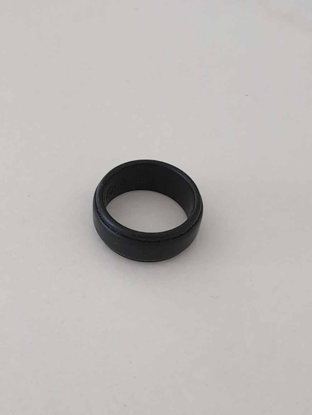 Black Silicone Comfort Ring for Men Size 10